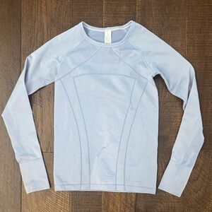 Lululemon Ivivva Girl’s Long Sleeve Tee in Blue